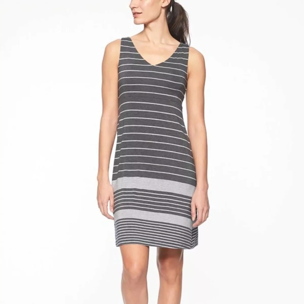 Athleta Santorini High Tide V-Neck Dress XS